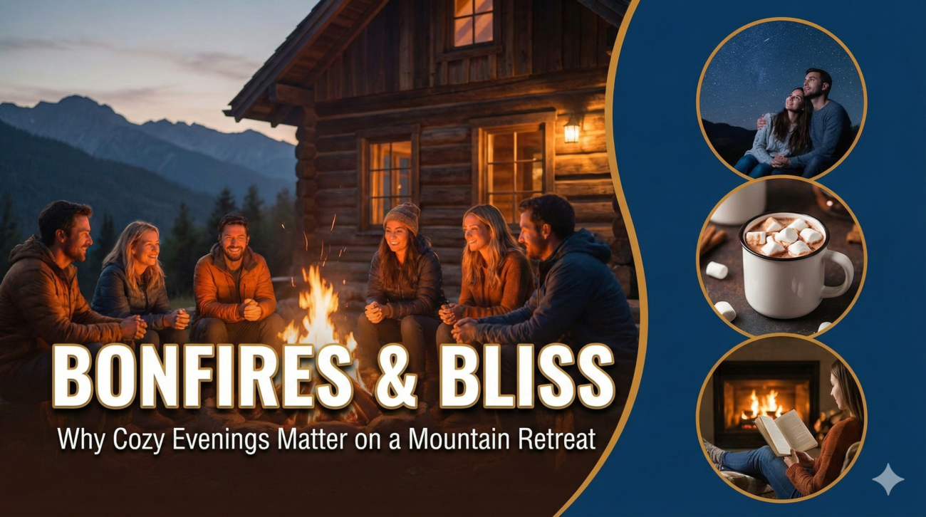 Bonfires & Bliss Why Cozy Evenings Matter on a Mountain Retreat